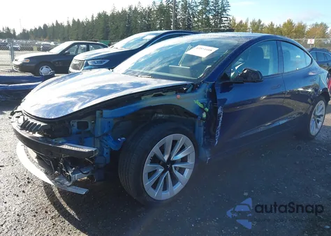 2022 Tesla Model 3 Long Range Dual Motor All-Wheel Drive from USA, damaged, VIN 5YJ3E1EB2NF124584